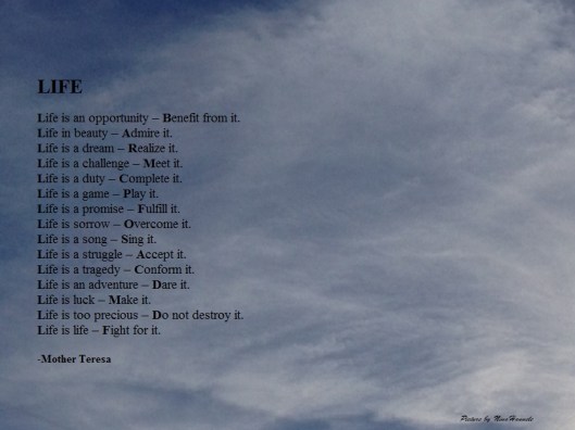 Life by Mother Teresa