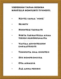 Yhdeksän tapaa käsitellä konflikti